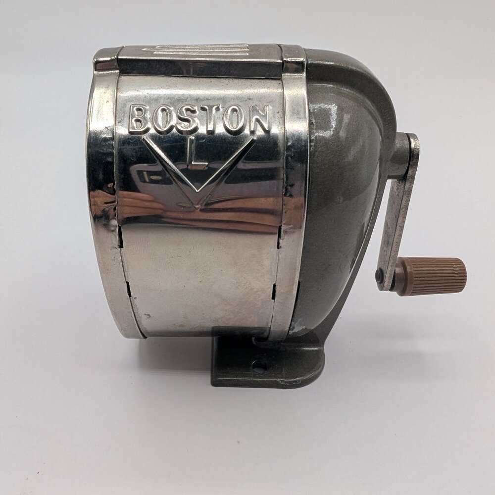 Vintage Boston L Table Pencil Sharpener - Works